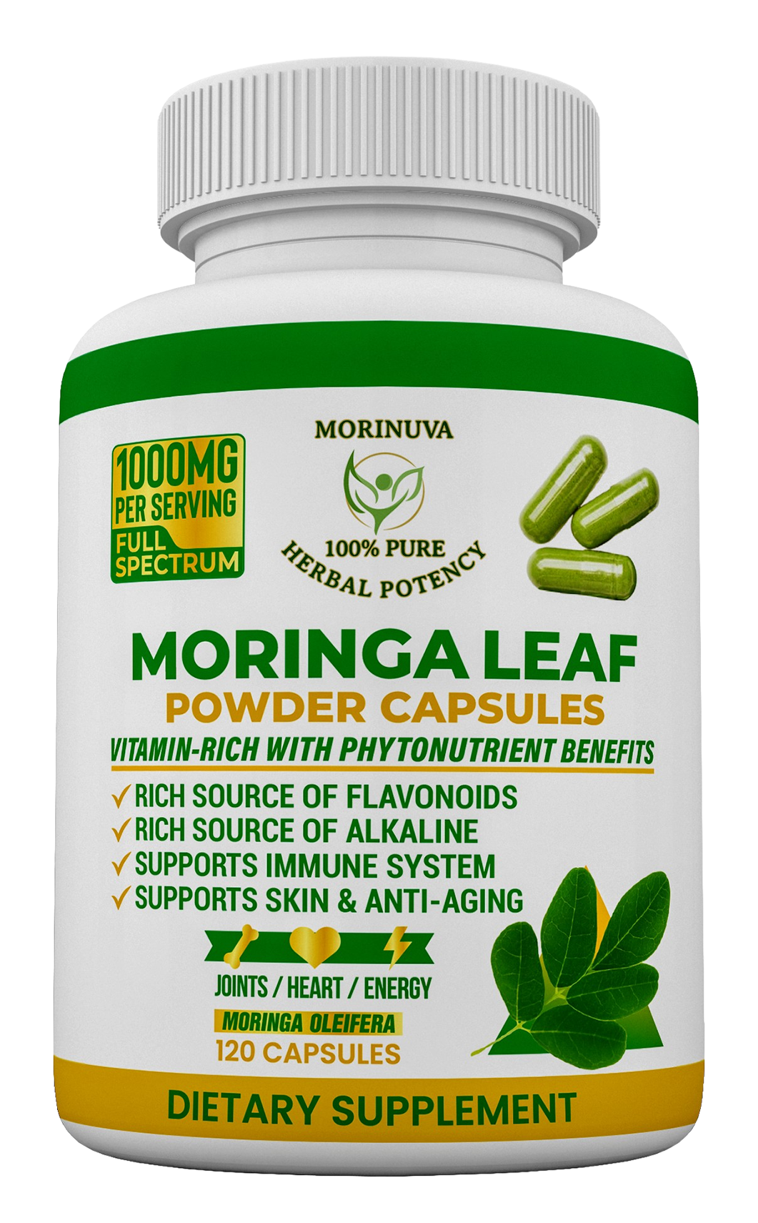 Moringa Leaf Powder Capsules